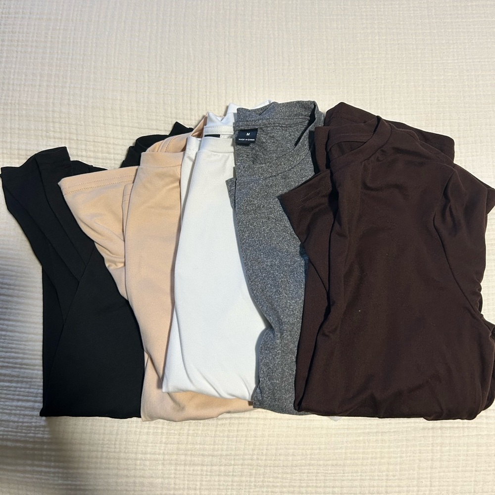 Maternity Long Sleeve T Shirts (set of 5)